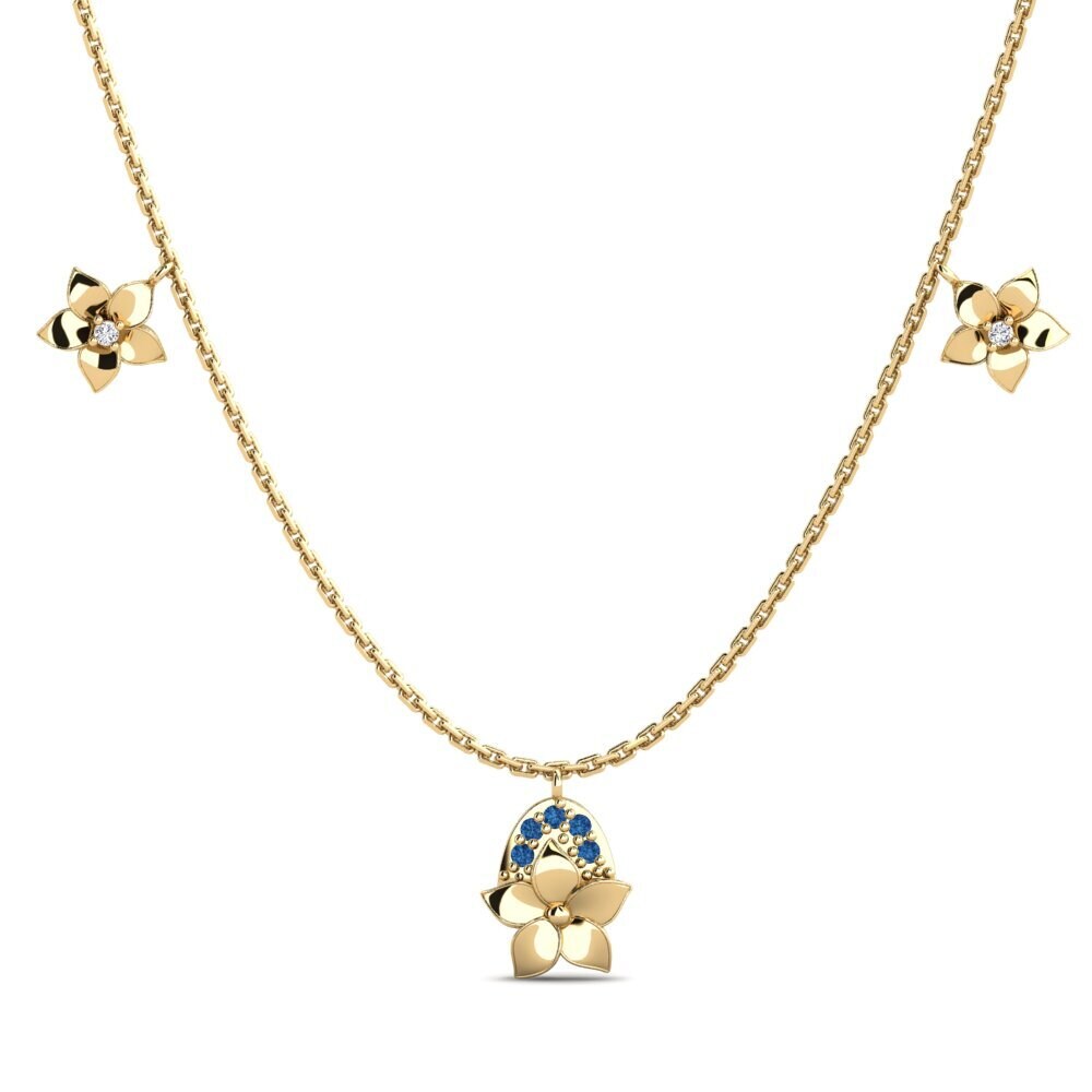 Đá Zirconia Xanh Lam Dây chuyền nữ Wooster