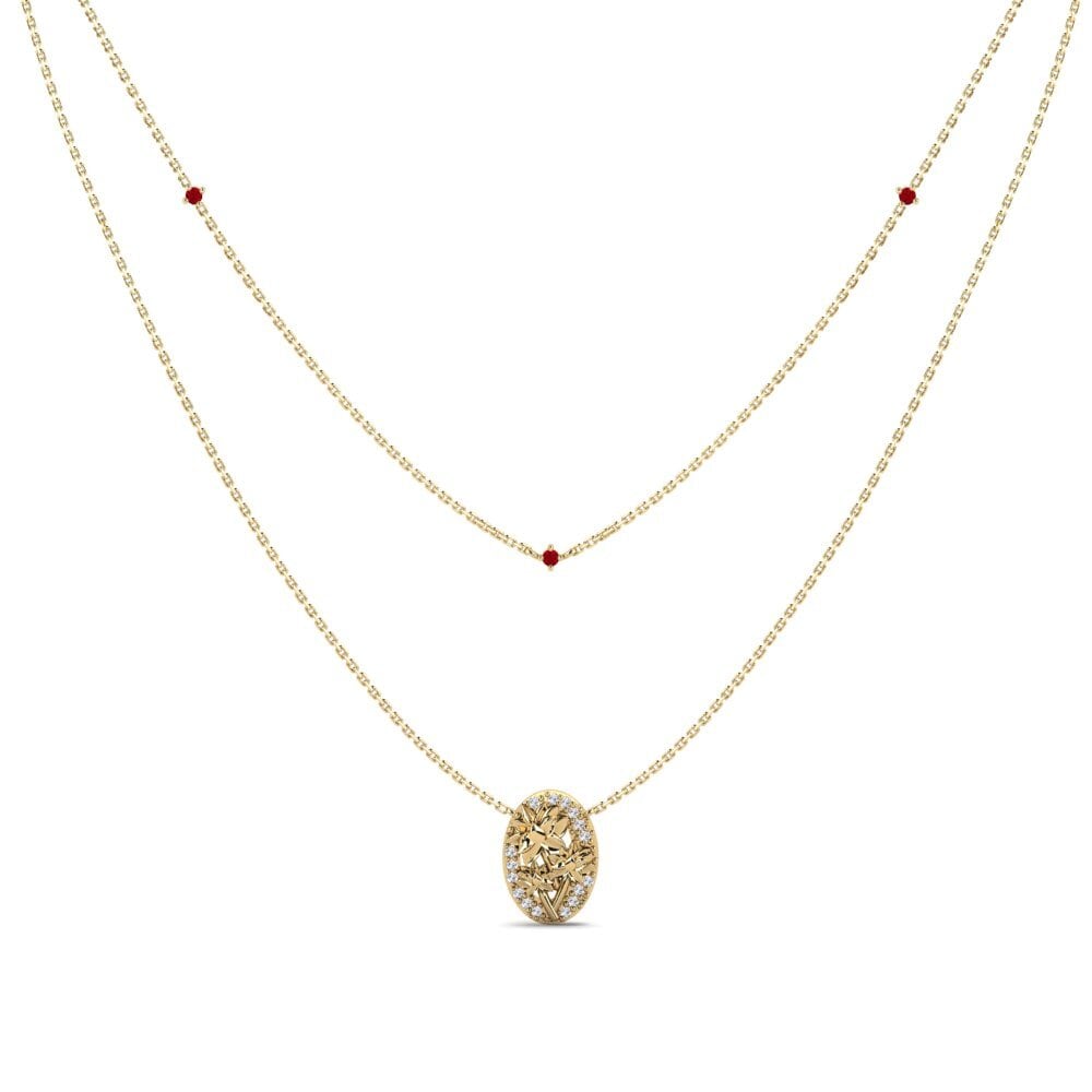 Circonita Roja Collar de Mujer Caressia