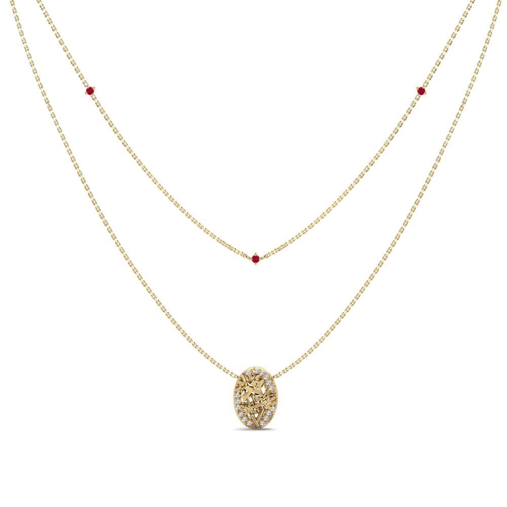 Rubí Collar de Mujer Caressia