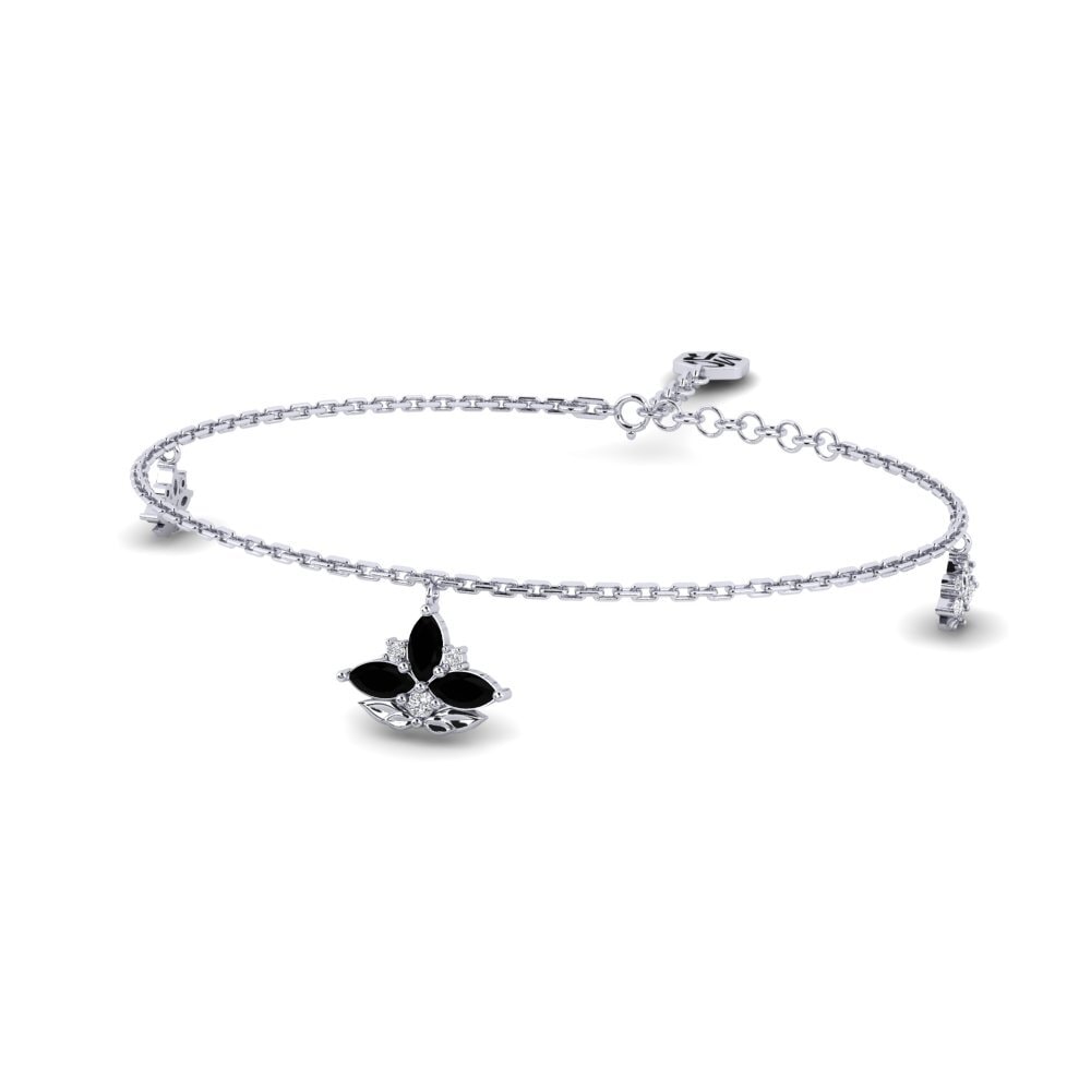 Paladio Diamante Negro Pulsera de Mujer Carvotura