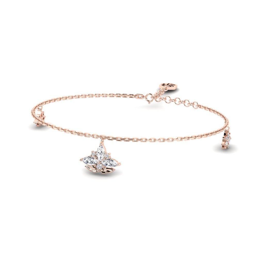 14k Rose Gold Women's Bracelet Carvotura