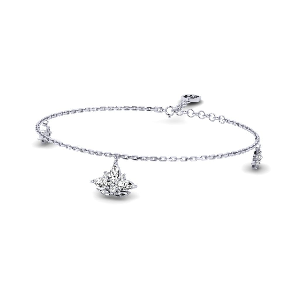 Paladio Moissanita Pulsera de Mujer Carvotura