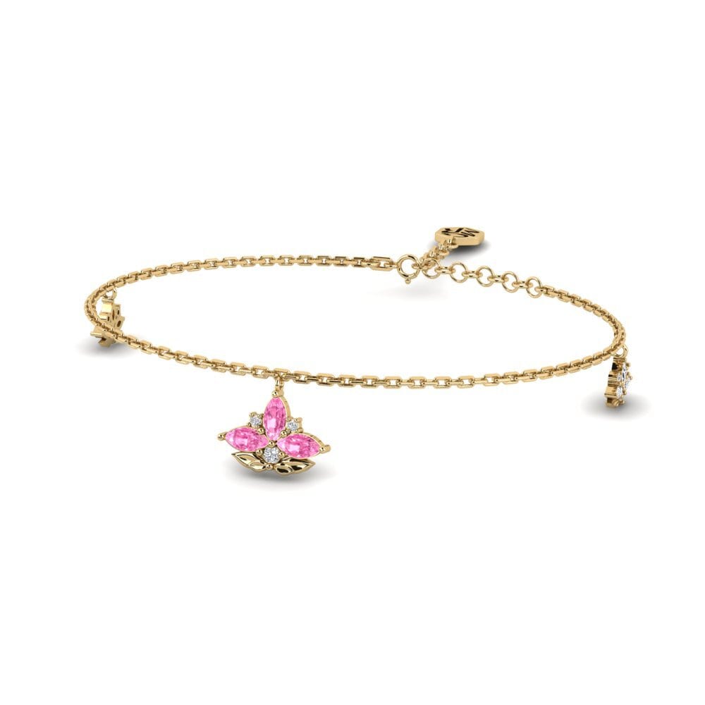 Zafiro Rosado Pulsera de Mujer Carvotura