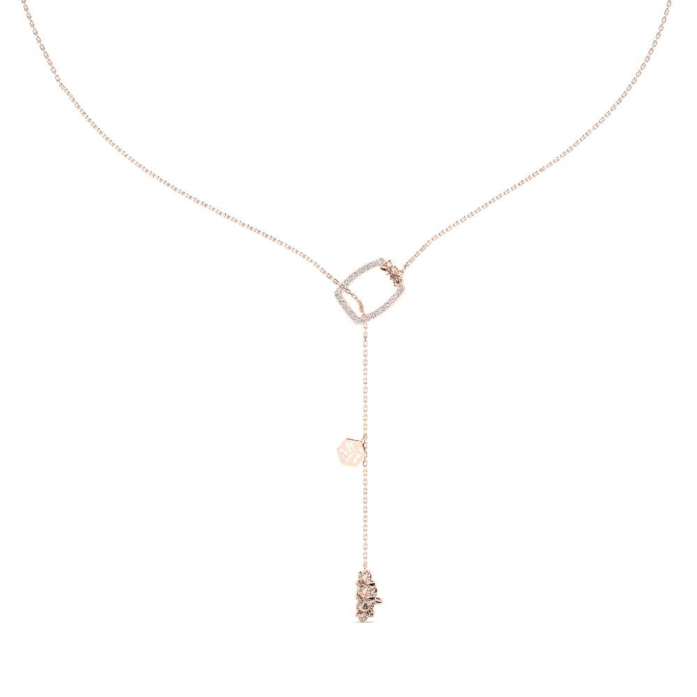 14k Oro Rosa Collar de Mujer Celavine