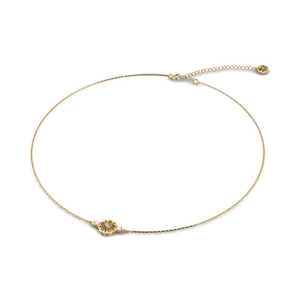 Zafiro Rosado Collar de Mujer Ceol