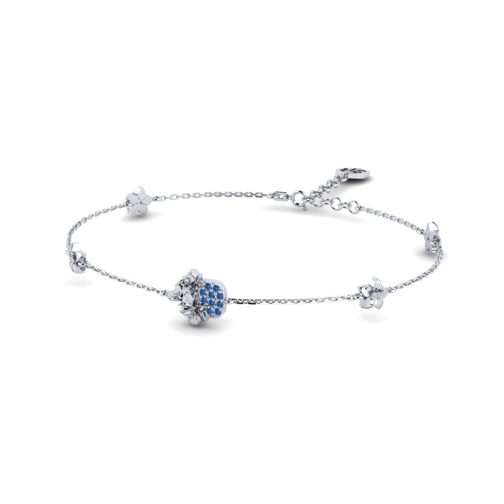 Paladio Circonita Azul Oscuro Pulsera de Mujer Degraw