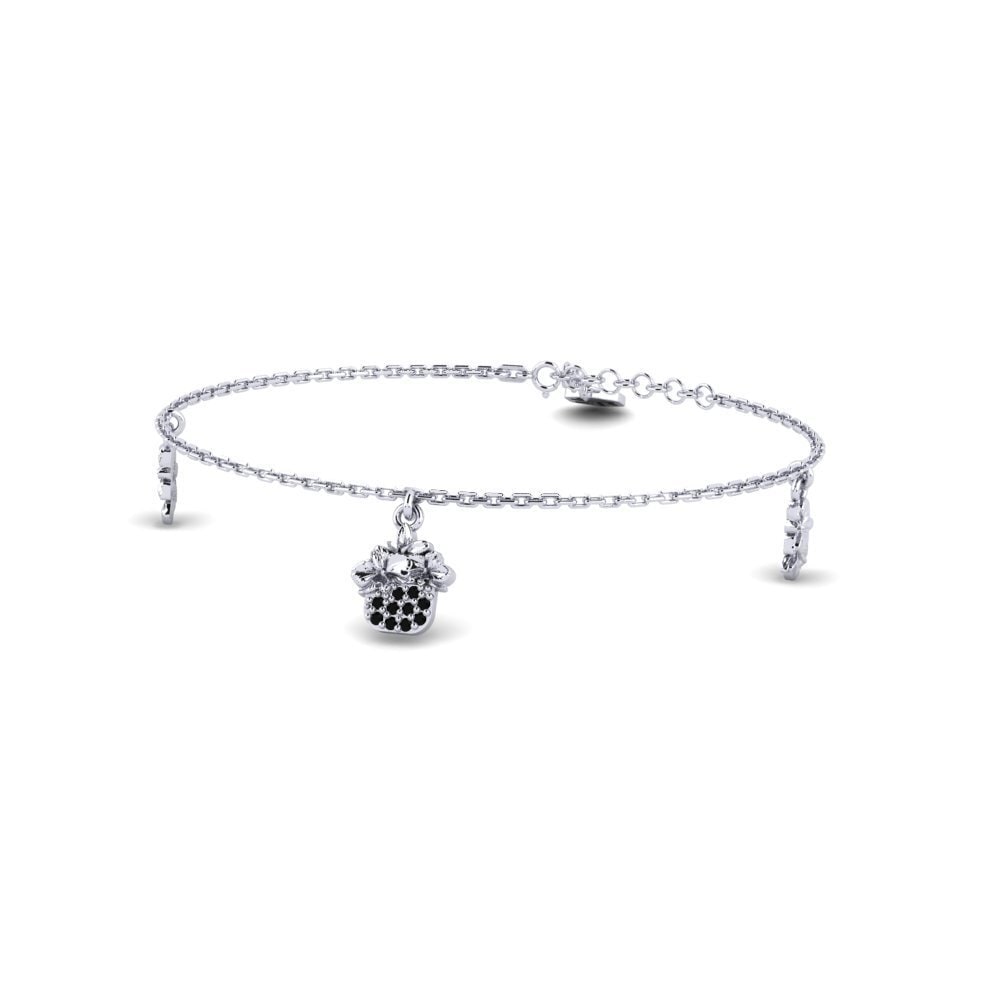 Paladio Diamante Negro Pulsera de Mujer Eastern