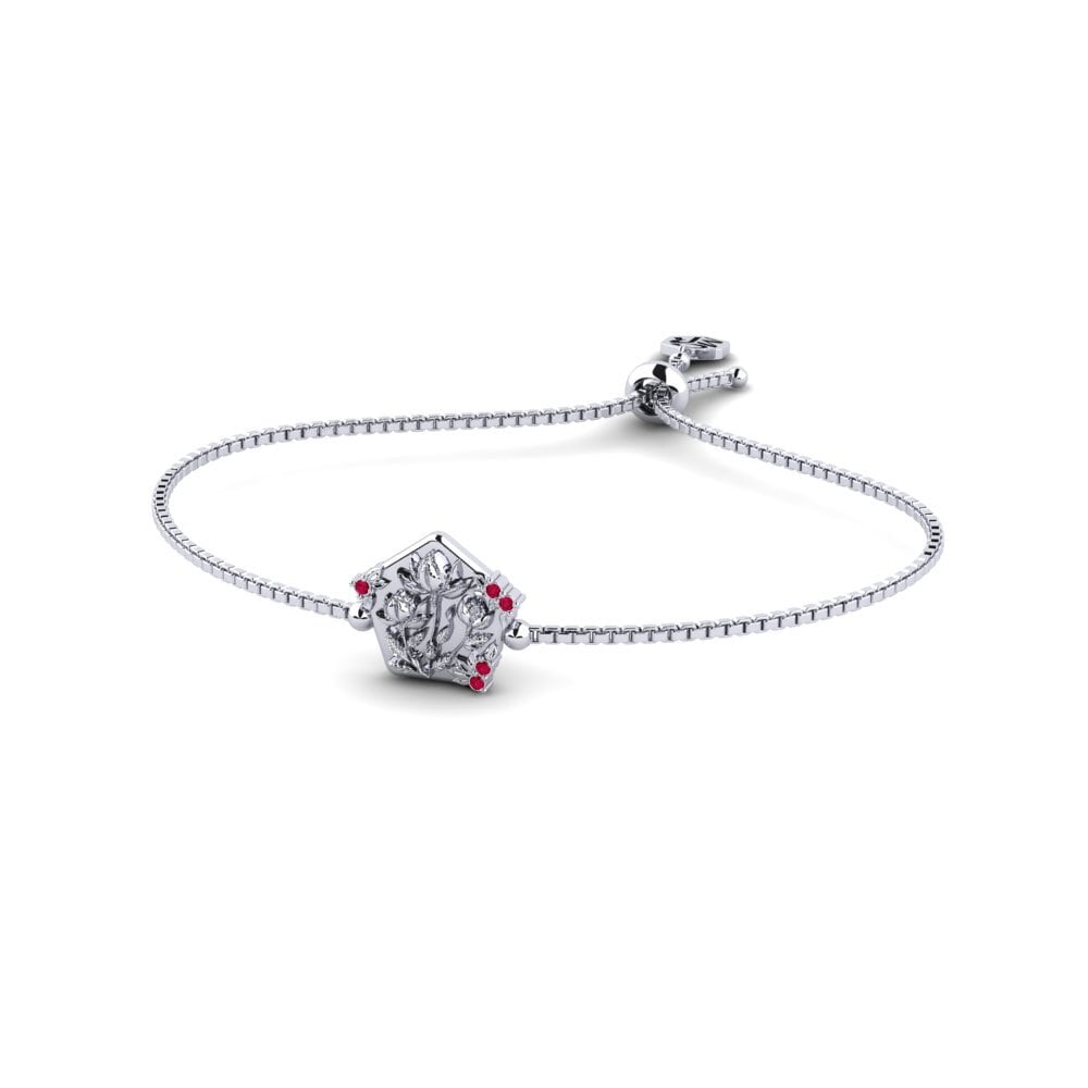 Paladio Rubí Pulsera de Mujer Eftertryck