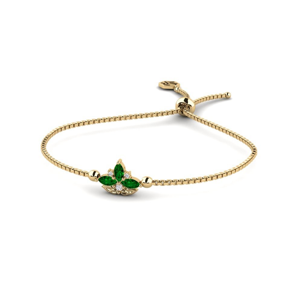 Zircônia Verde Pulseira Feminino Flyktig