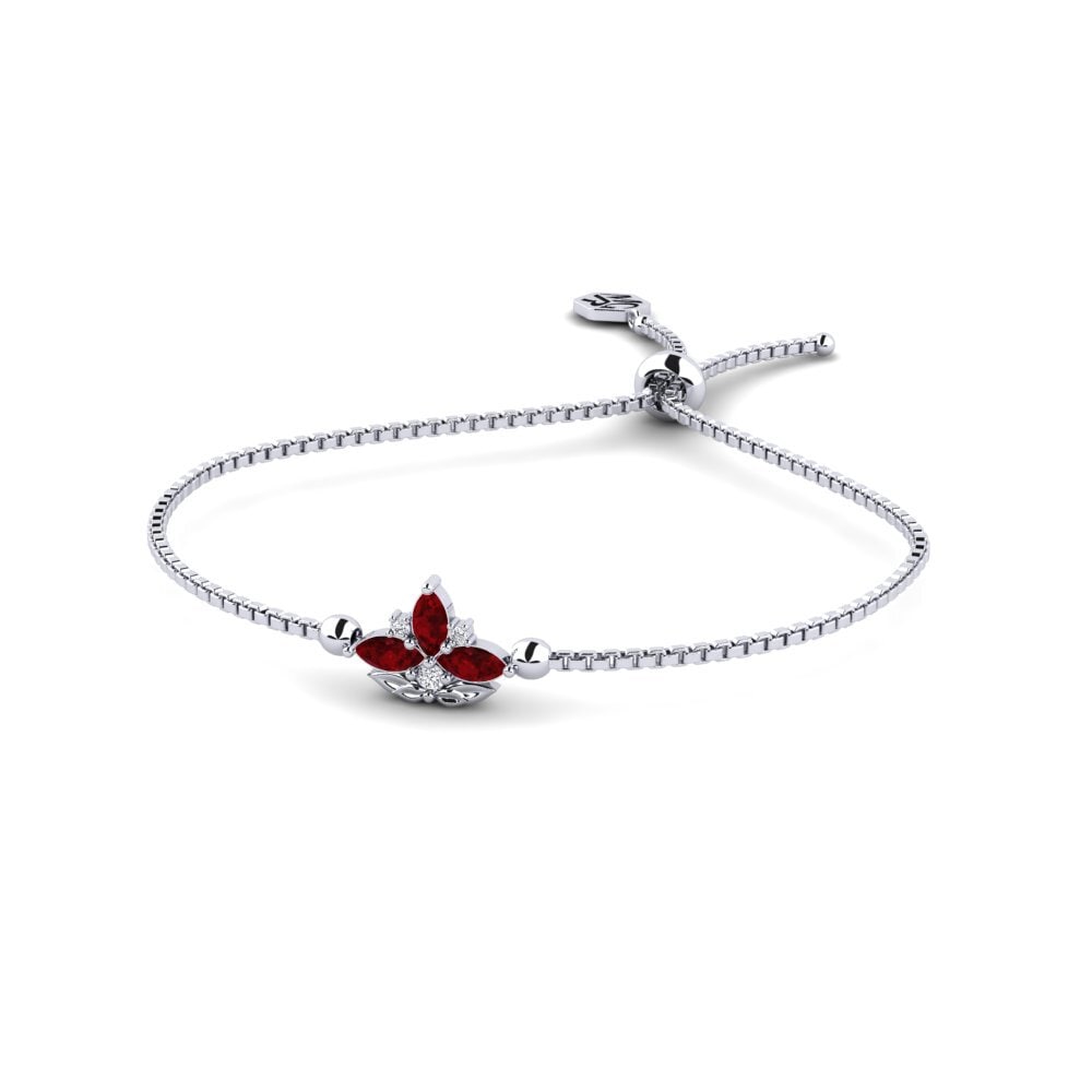 Paladio Rubí Pulsera de Mujer Flyktig