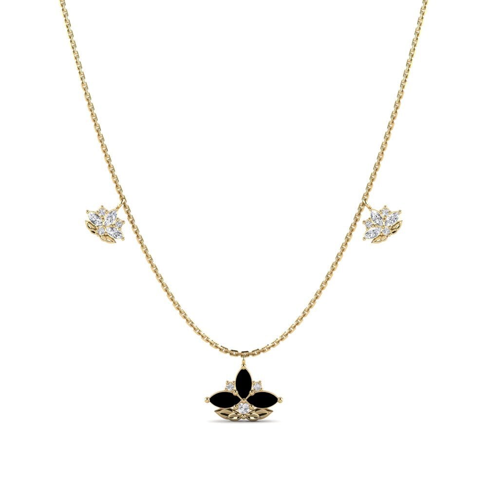 Zafiro negro Collar de Mujer Galanthus