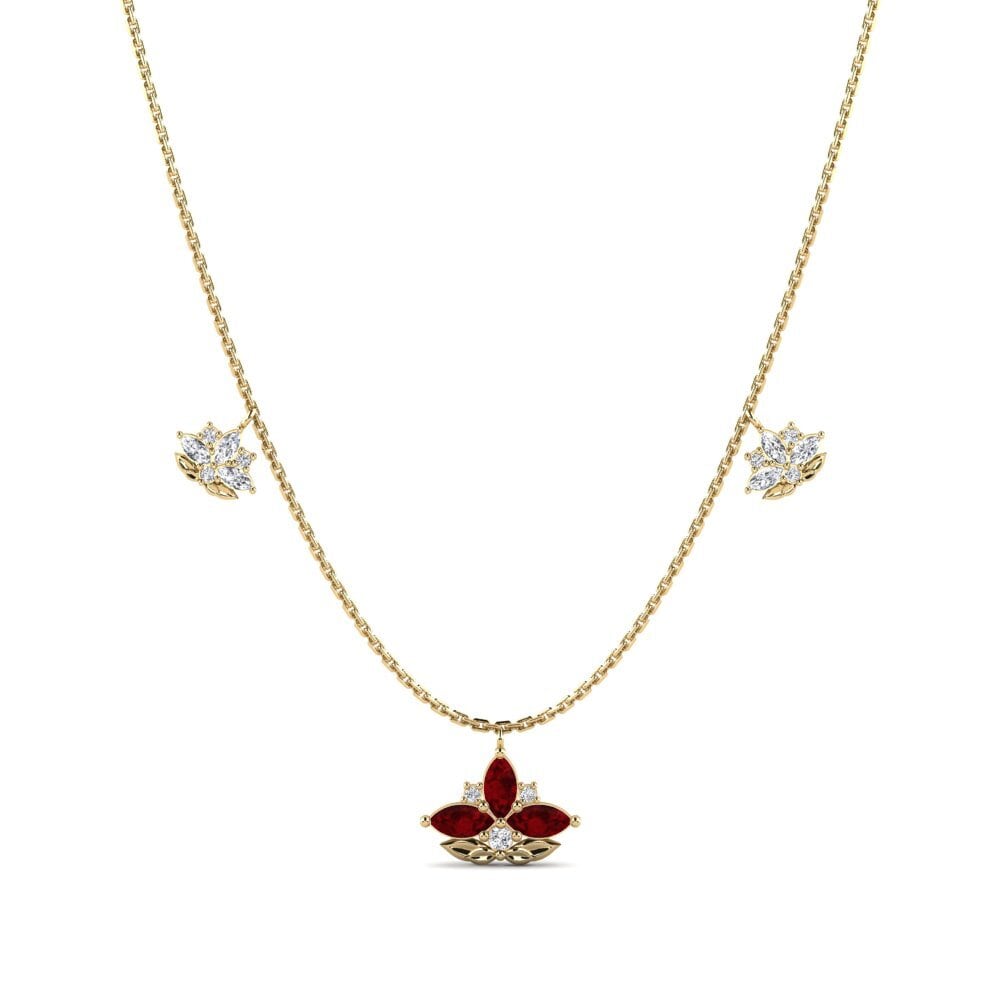 Rubí Collar de Mujer Galanthus