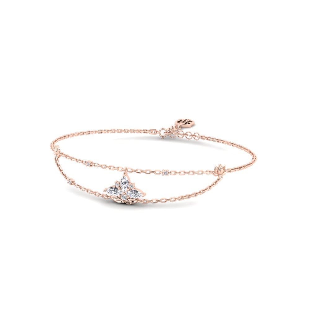 14k Rose Gold Women's Bracelet Genklang