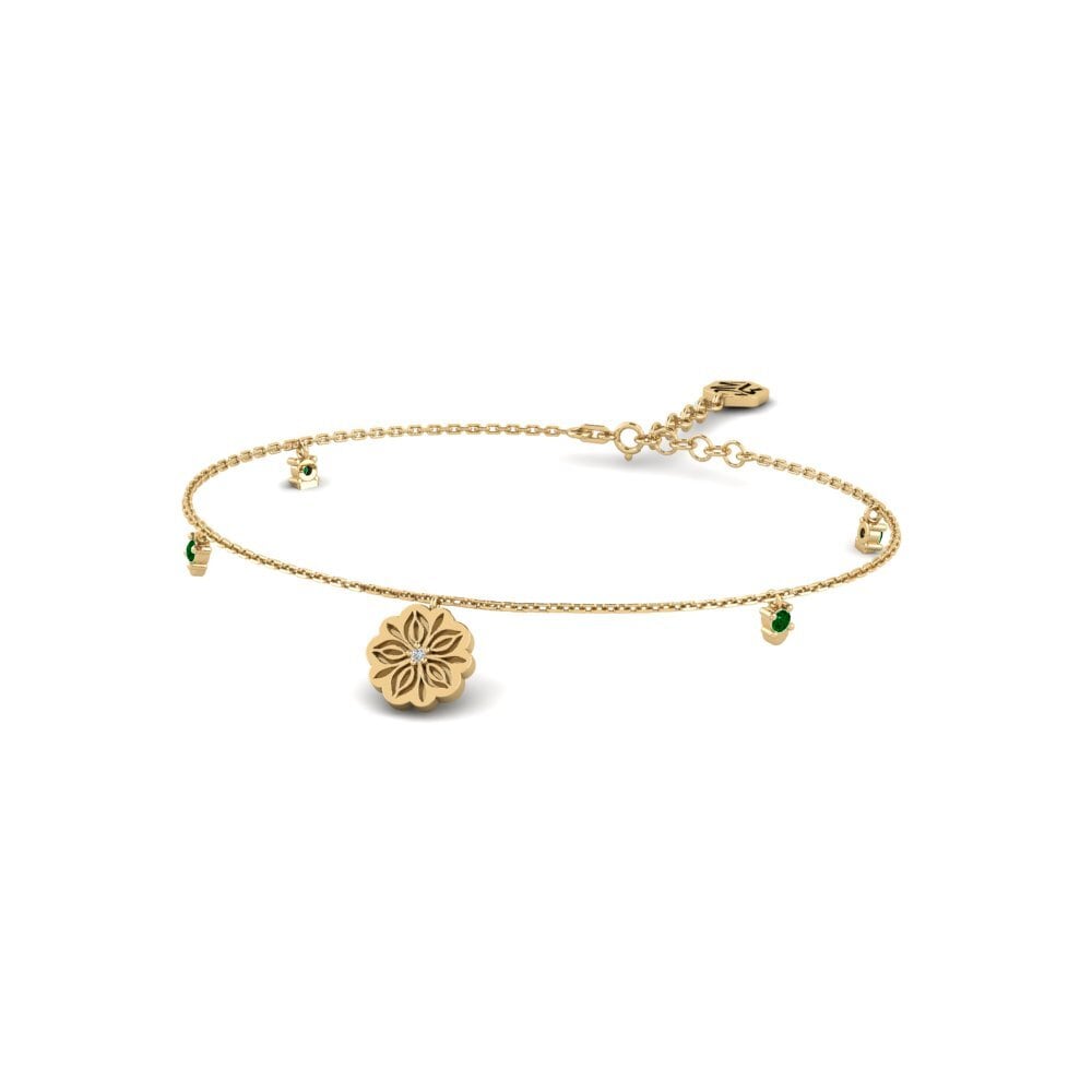 Zircônia Verde Pulseira Feminino Kolorea