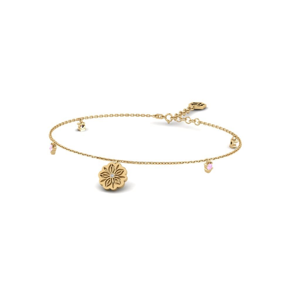 Zafiro Rosado Pulsera de Mujer Kolorea