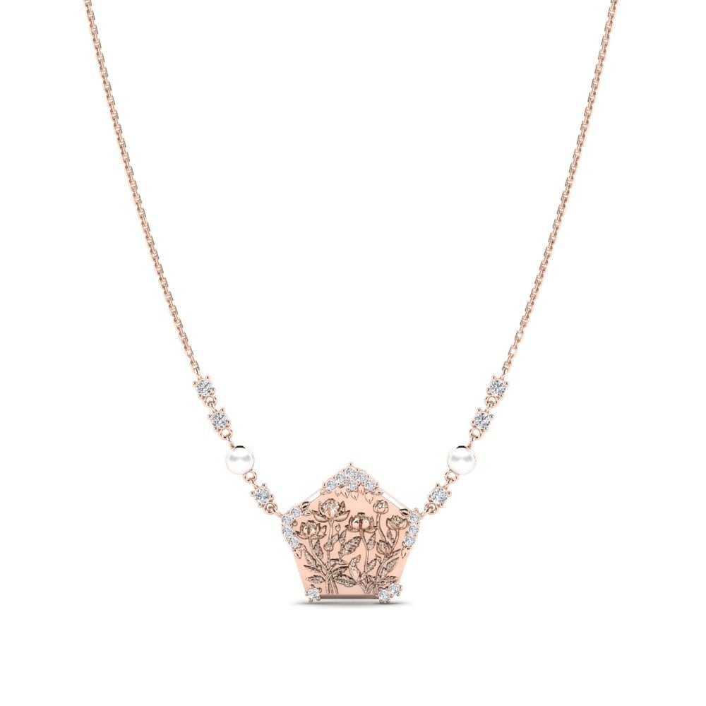 14ct Rose Gold Women's Necklace Lavondula
