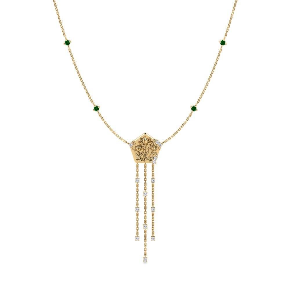 Zircônia Verde Colares Feminino Likevekt