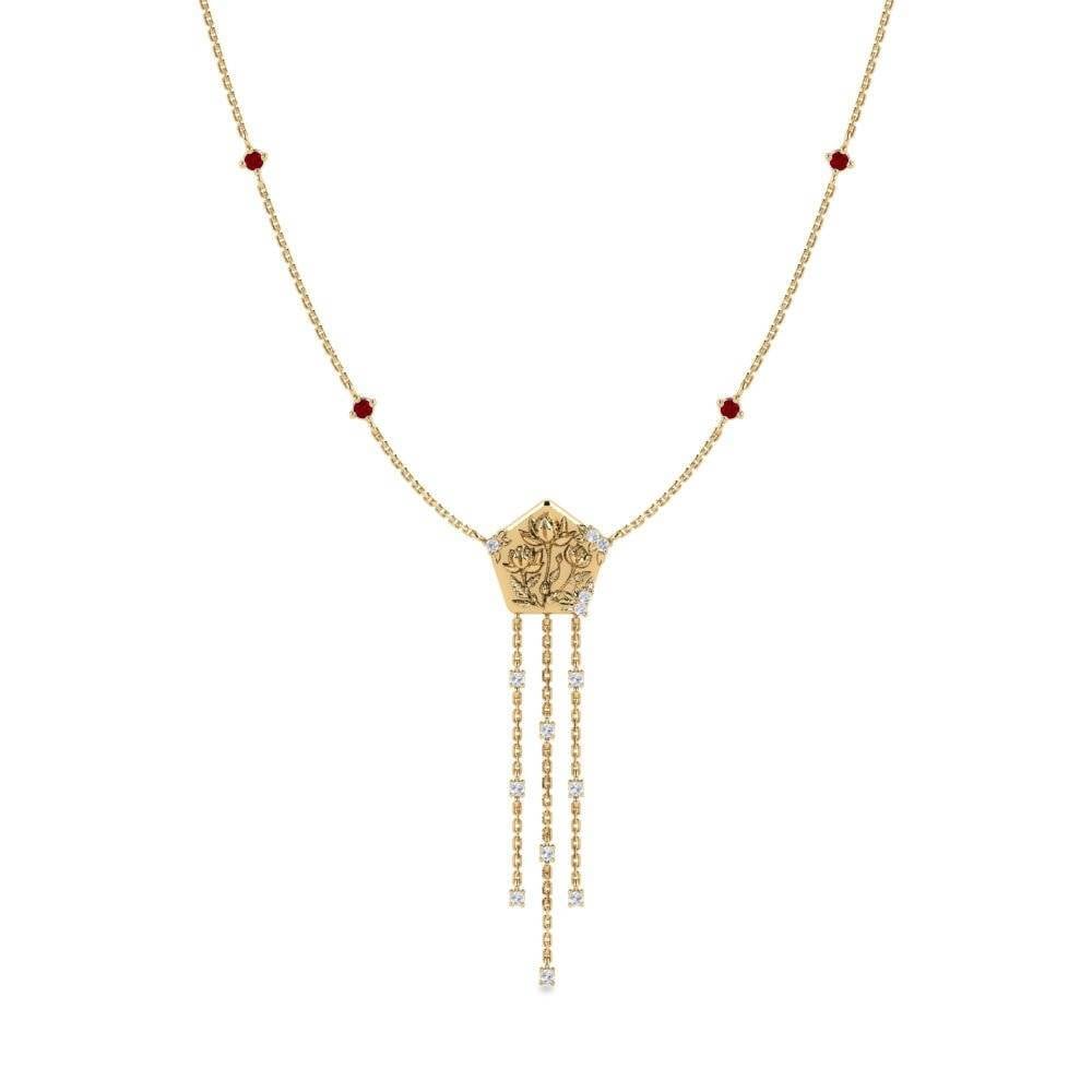Circonita Roja Collar de Mujer Likevekt