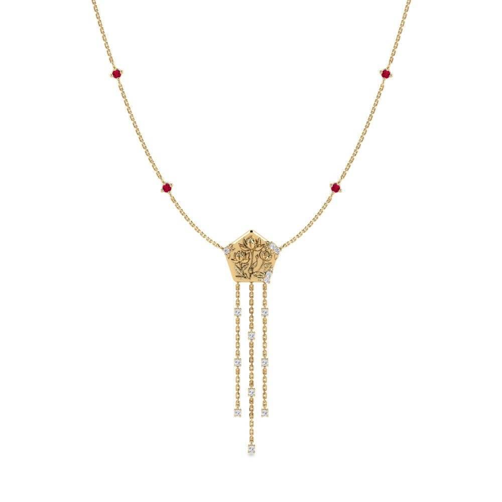 Rubí Collar de Mujer Likevekt