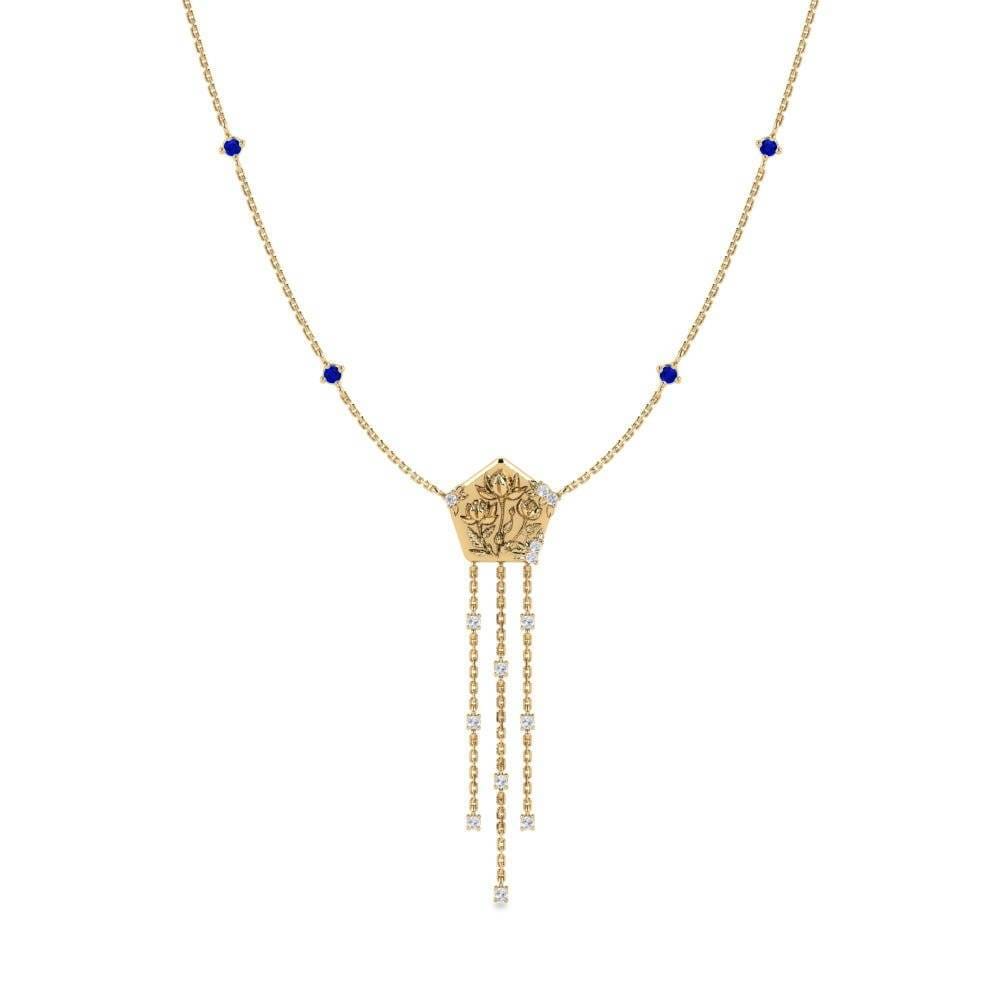 Zafiro Collar de Mujer Likevekt