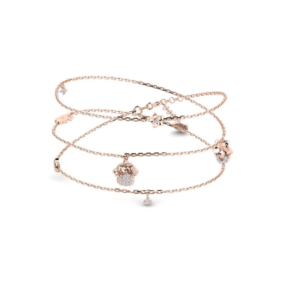 14k Oro Rosa Collar de Mujer Lumeris