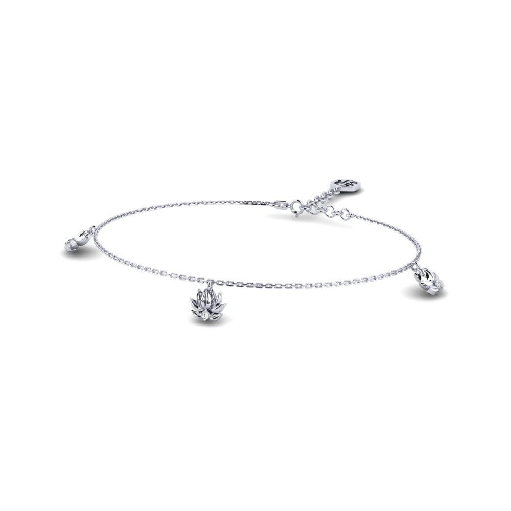 Paladio Moissanita Pulsera de Mujer Matricaria