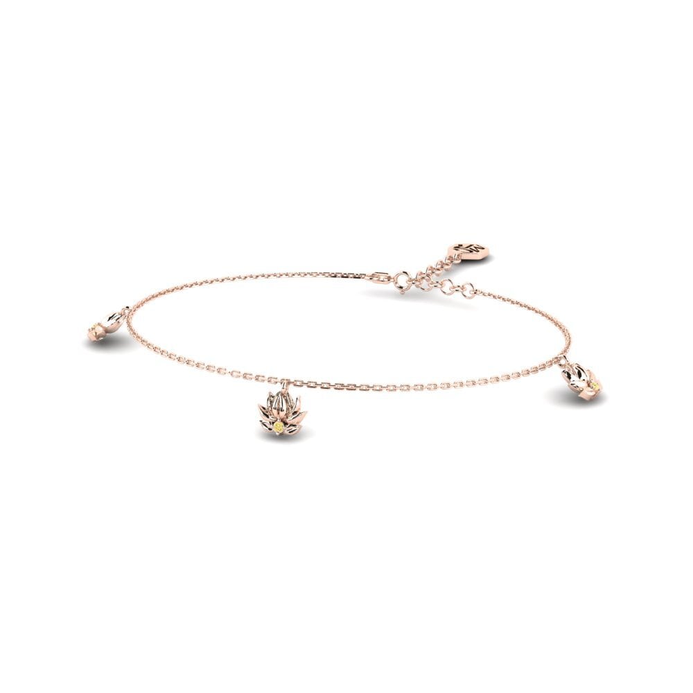 Vàng Hồng 14K Kim Cương Vàng Vòng tay nữ Matricaria