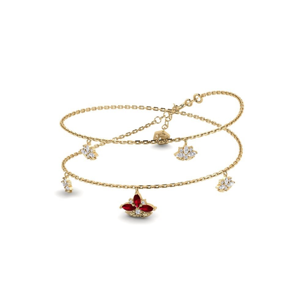 Red Zirconia Women's Necklace Nemorosa