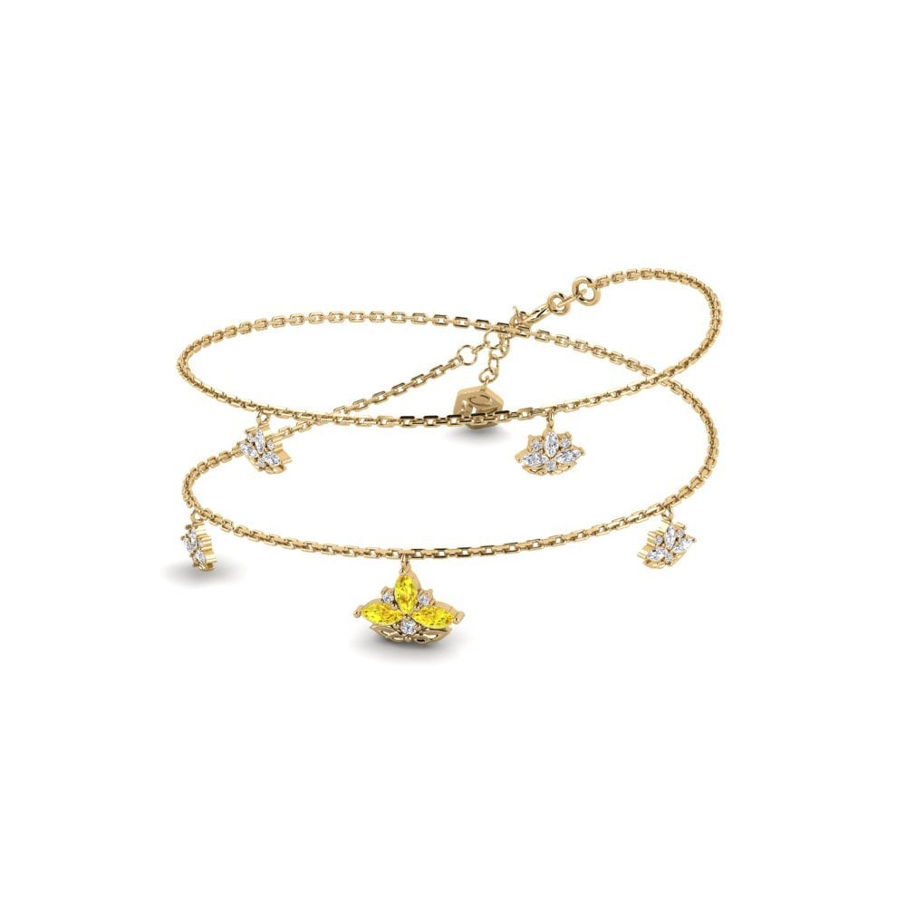 Yellow Sapphire Women's Necklace Nemorosa