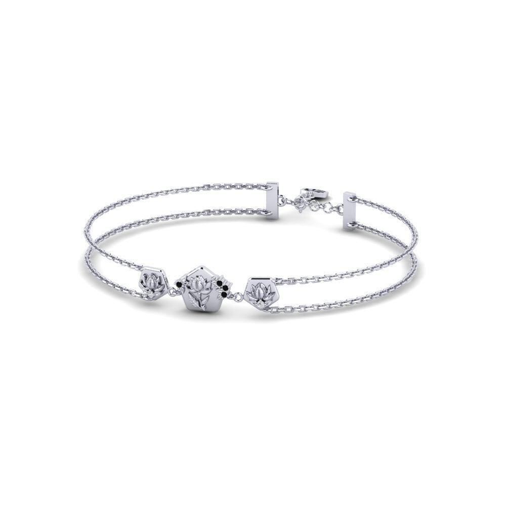 Paladio Diamante Negro Pulsera de Mujer Ogripbar