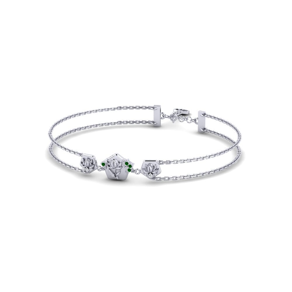 Paladio Circonita Verde Pulsera de Mujer Ogripbar