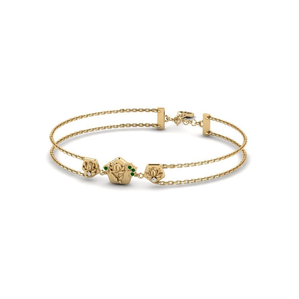 Zircônia Verde Pulseira Feminino Ogripbar