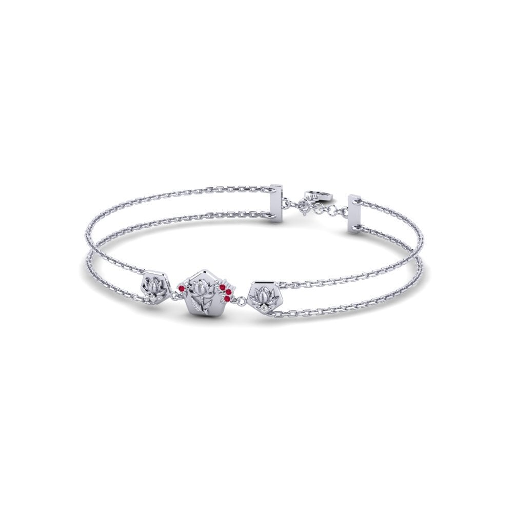 Paladio Rubí Pulsera de Mujer Ogripbar