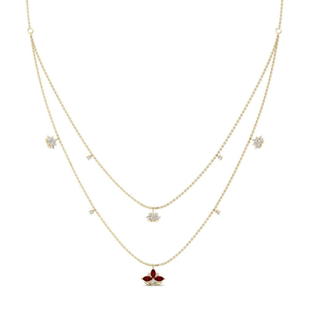 Circonita Roja Collar de Mujer Pinopsida