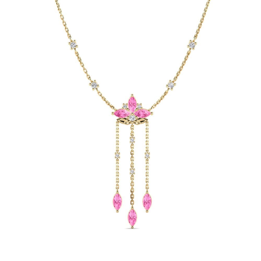 Zafiro Rosado Collar de Mujer Straleglons