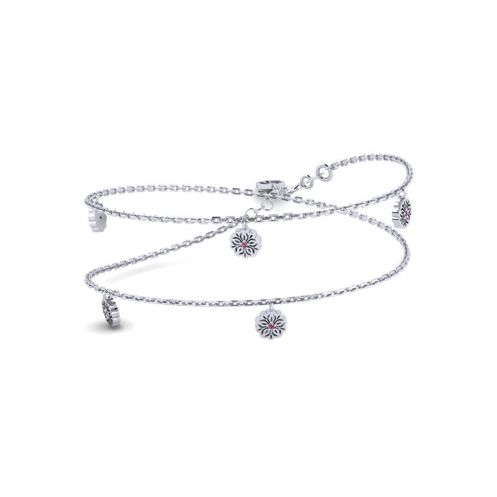 Plata 925 Granate Rhodolite Collar de Mujer Thuur