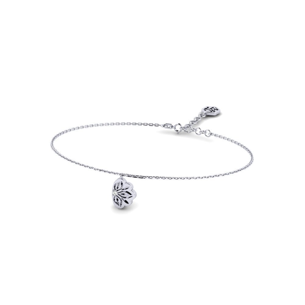 White Silver Moissanite Women's Bracelet Wareuna