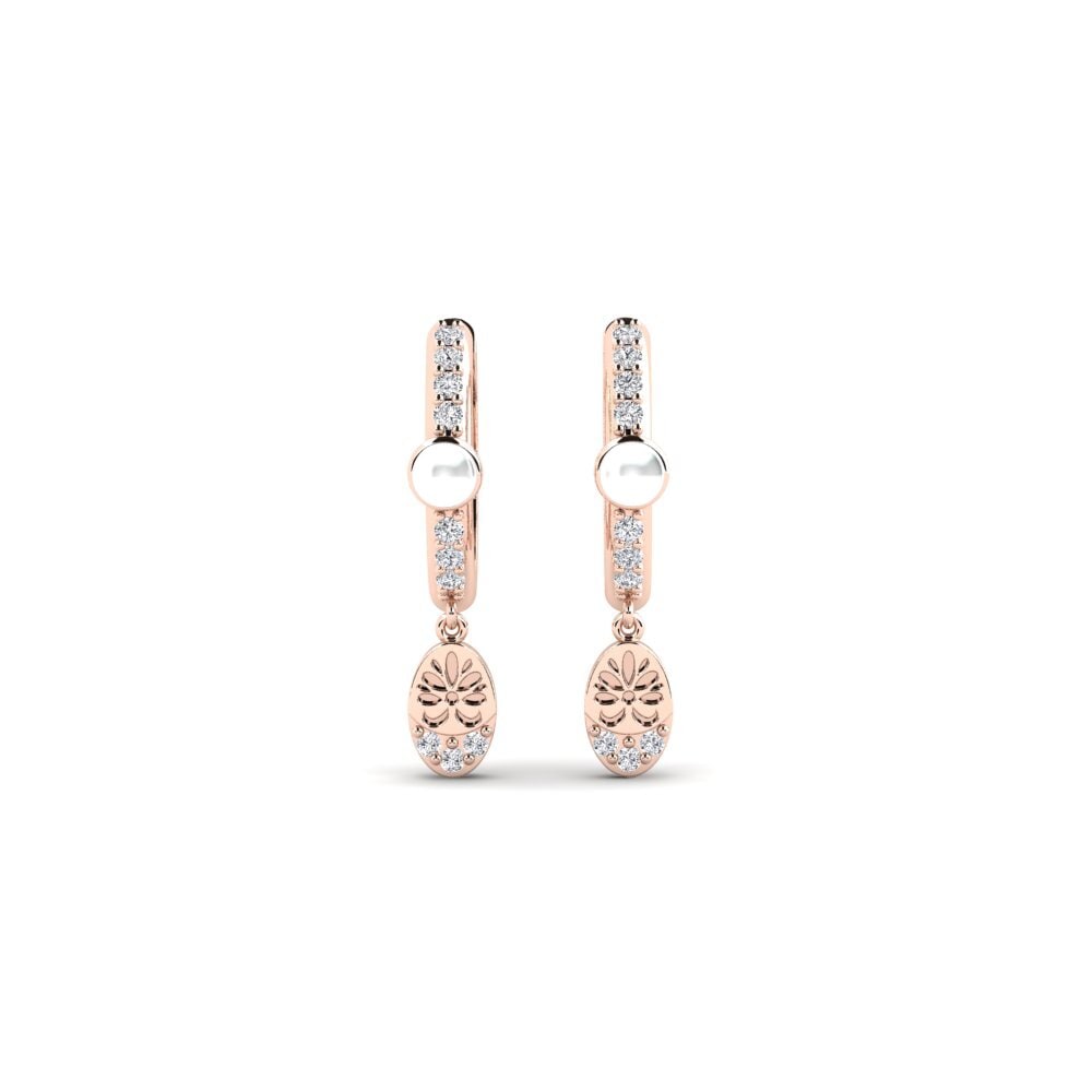 14ct Rose Gold Women's Earring Yvoty