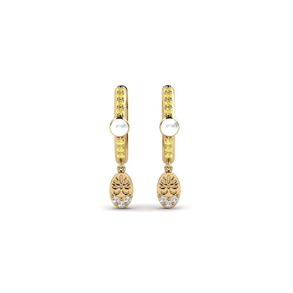 Yellow Sapphire Women's Earring Yvoty