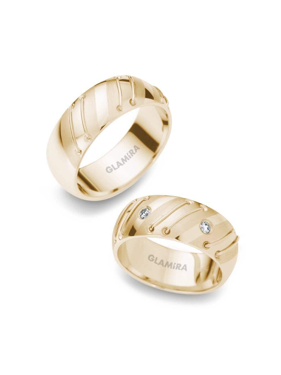 Fancy Wedding Rings Romantic Farytale 585 Yellow Gold Diamond