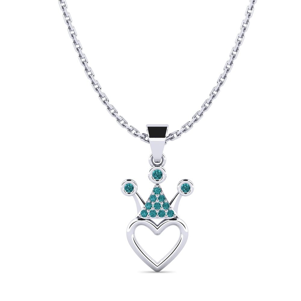 Diamant Bleu Pendentif pour femme Benito