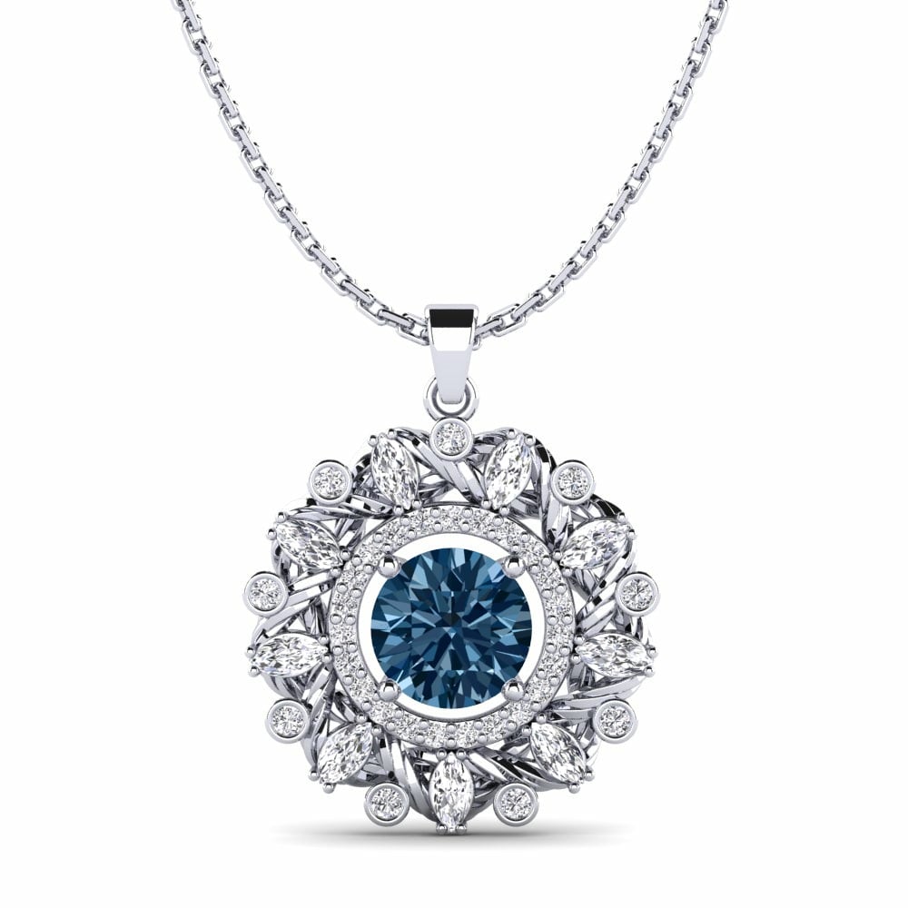 Vintage Blue Diamond Necklaces