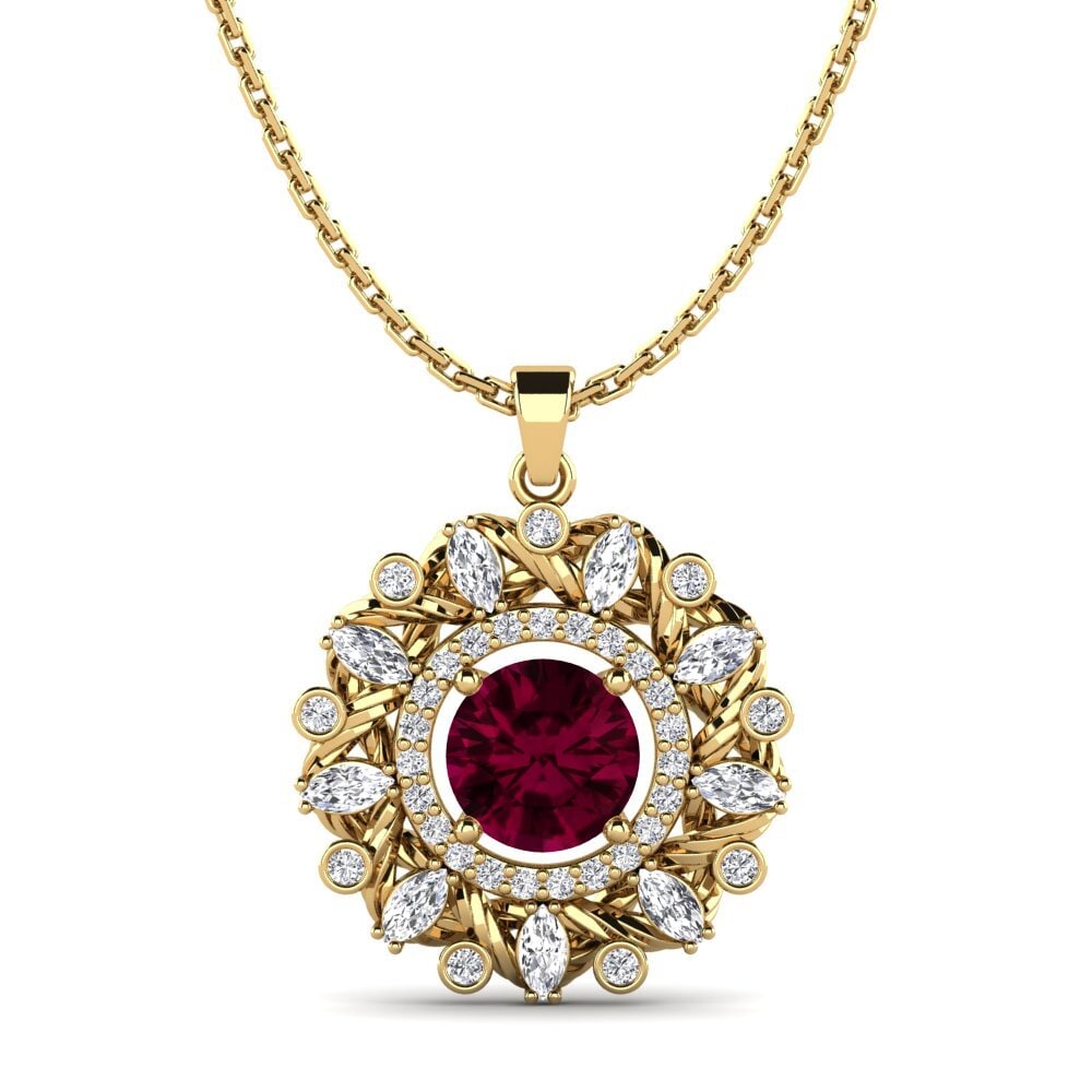 Rhodolite Garnet Women's Pendant Pranta
