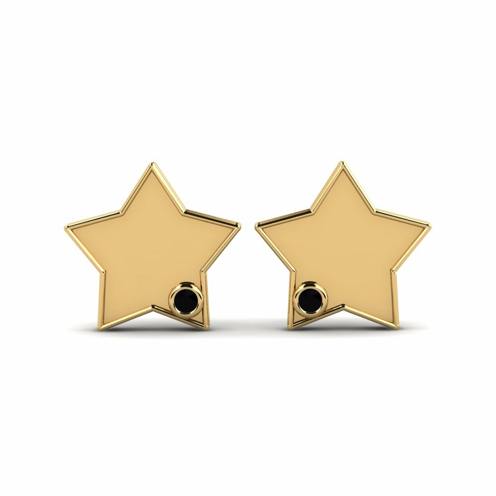 Black stone earrings online shopping cheap