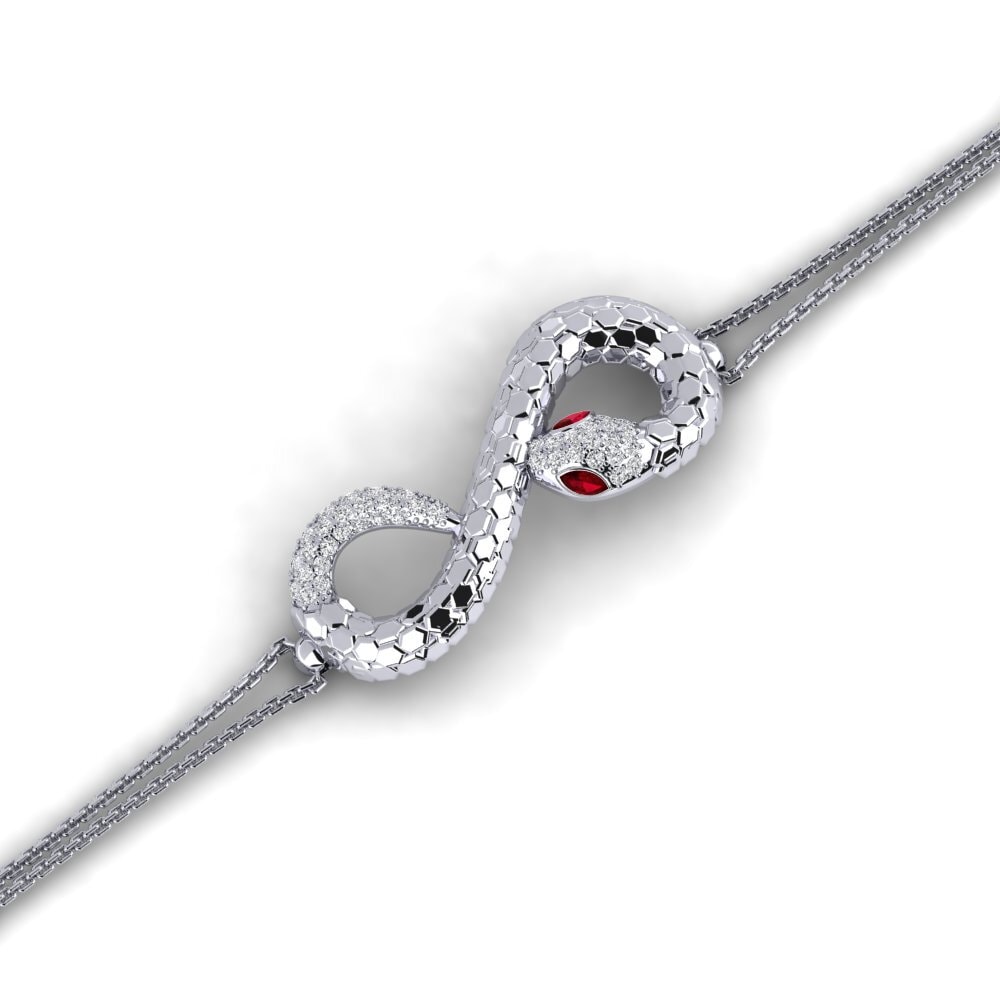 Marquesa Circonita Roja Pulsera de Mujer Lindia