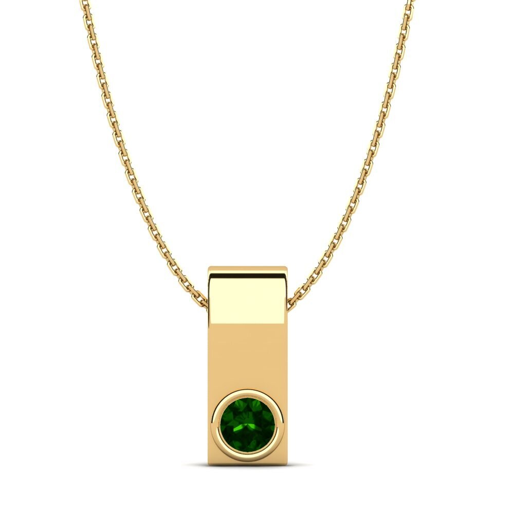 Green Tourmaline Women's Pendant Biblioteca