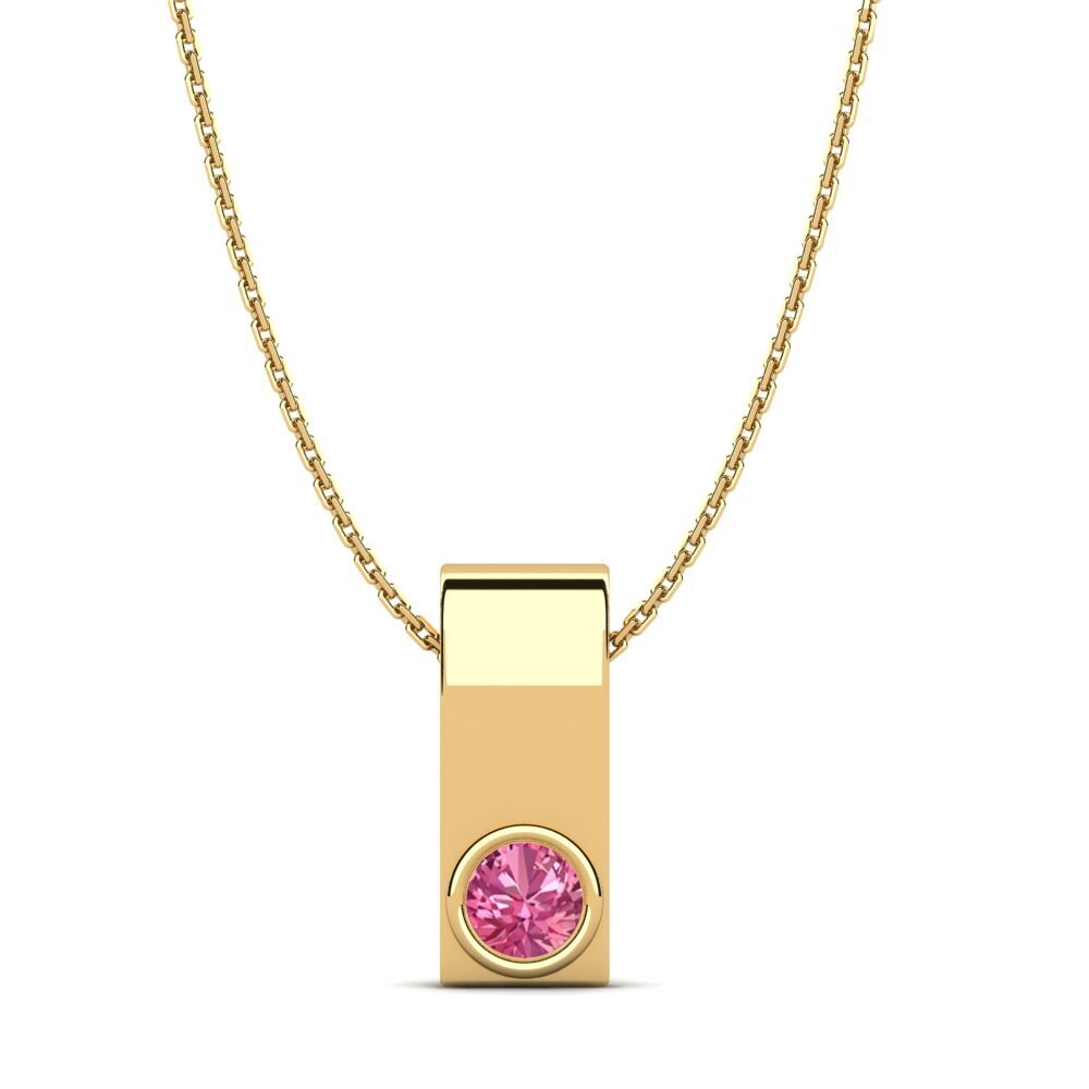 Turmalina rosa Colgante de Mujer Biblioteca
