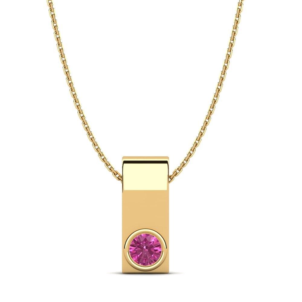 Topacio Rosa Colgante de Mujer Biblioteca