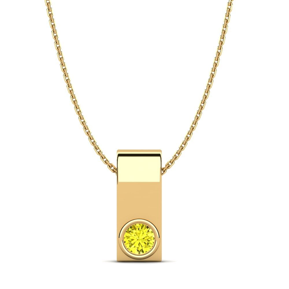 Yellow Diamond Women's Pendant Biblioteca