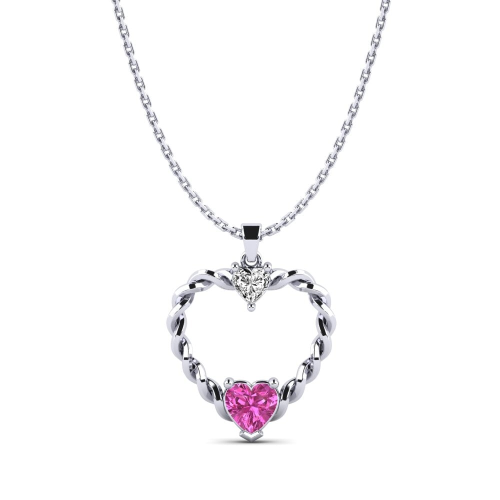Topacio Rosa Colgante de Mujer Marghe